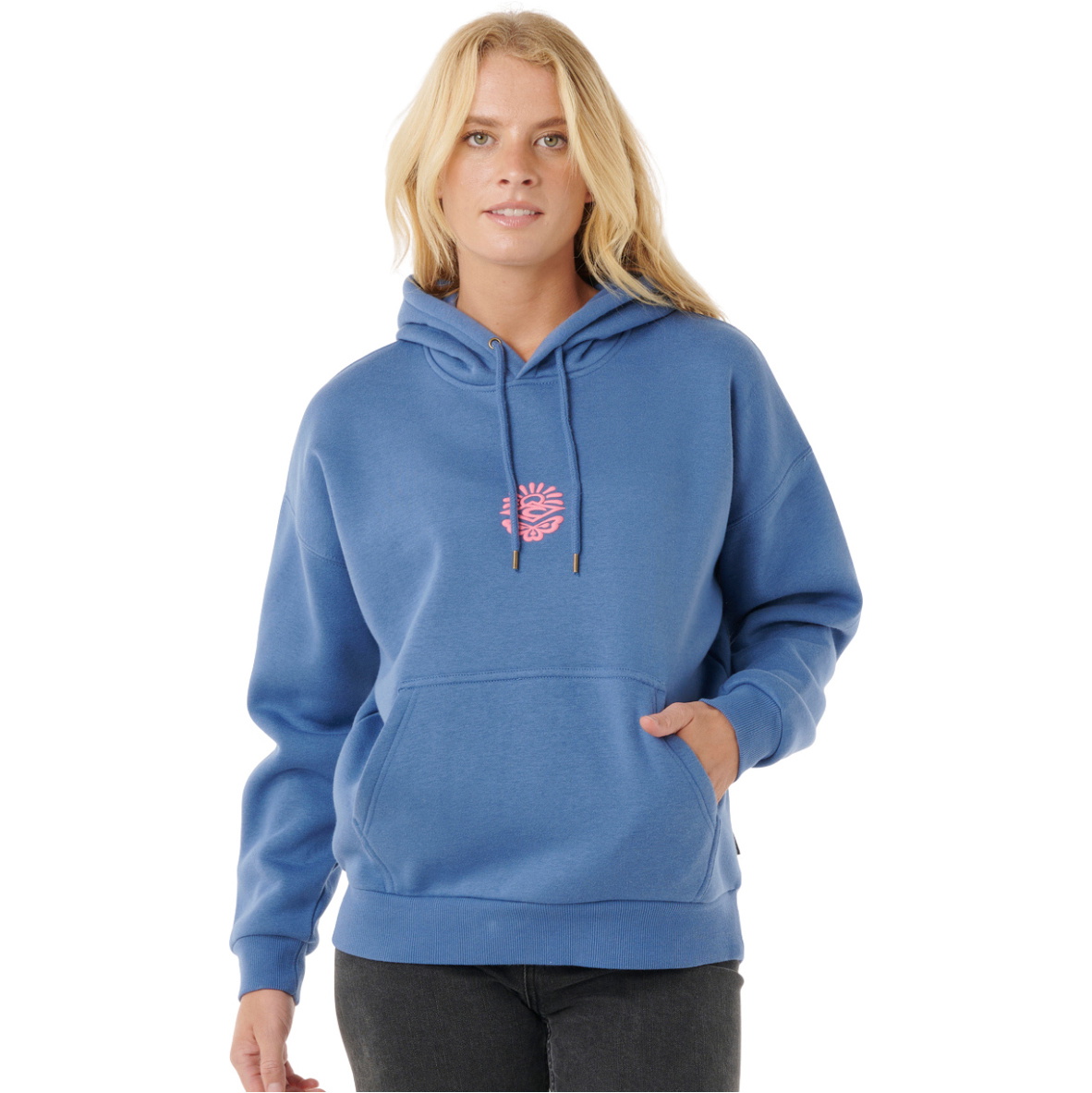 2025 Rip Curl Dame Icons Of Surf Heritage Hættetrøje 06NWFL - Moonlight Blue